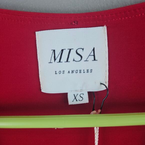 Misa Los Angeles Women's Dresses Teget Draped Cocktail Dress Size XS - Picture 3 of 7